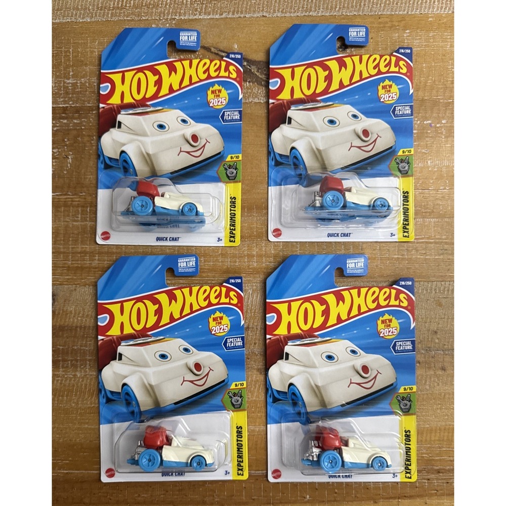 Hot Wheels Experimotors - Quick Chat Lot Of 4!